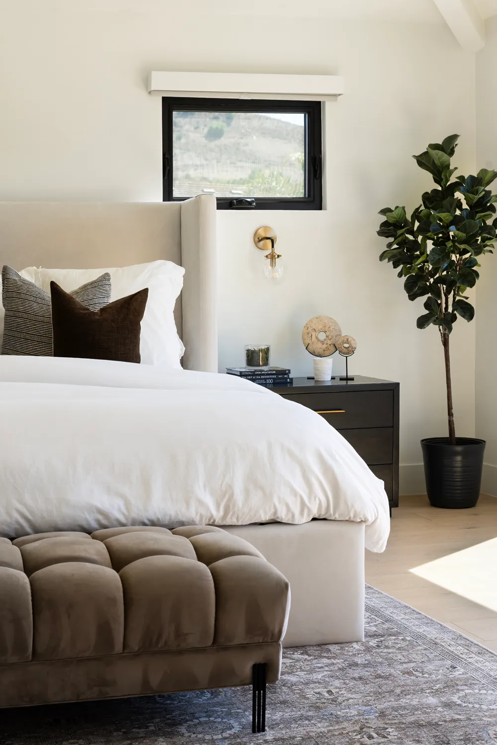 Refined interior finishes in a remodeled home