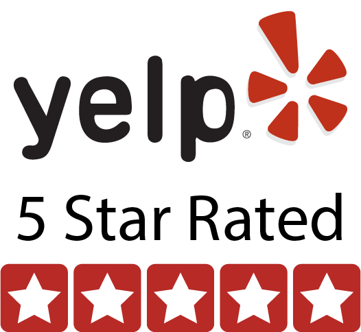 Yelp 5-star rated badge